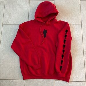 Billie Eilish Red Repeat Blosch Hoodie